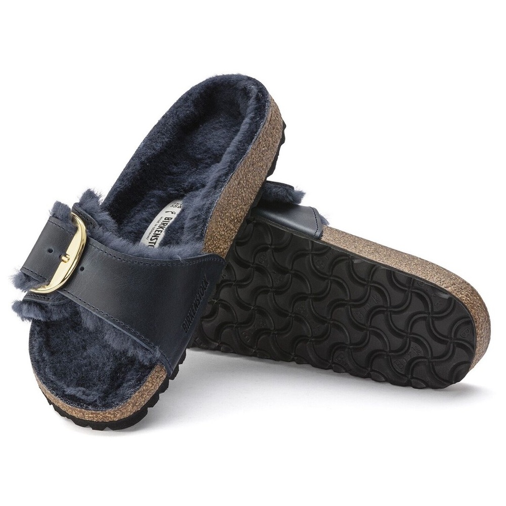 NWT Birkenstock Madrid Big buckle shearling 38